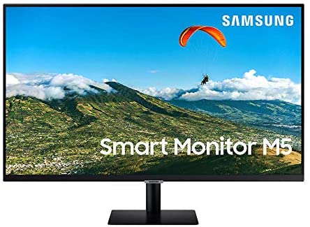SAMSUNG 32-inch M5 Smart Monitor with Mobile Connectivity, FHD, Remote Access, Office 365 (LS32AM500NNXZA), Black (Renewed)
