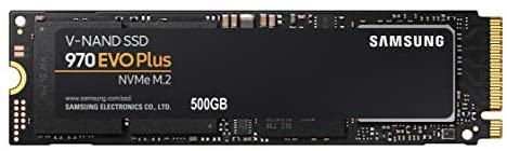 SAMSUNG 970 EVO Plus SSD 500GB – M.2 NVMe Interface Internal Solid State Drive with V-NAND Technology (MZ-V7S500B/AM)