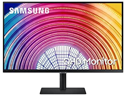 SAMSUNG S60A Series 24-Inch WQHD (2560×1440) Computer Monitor, 75Hz, IPS Panel, HDMI, HDR10 (1 Billion Colors), Height Adjustable Stand, TUV-Certified Intelligent Eye Care (LS24A600NWNXGO)