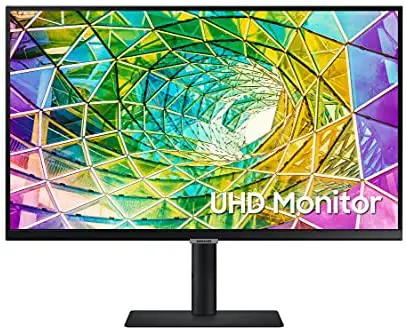SAMSUNG S80A Series 27-Inch 4K UHD (3840×2160) Computer Monitor, HDMI, USB Hub, HDR10 (1 Billion Colors), Height Adjustable Stand, TUV-Certified Intelligent Eye Care (LS27A804NMNXGO)