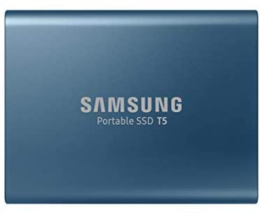 SAMSUNG T5 Portable SSD 500GB – Up to 540MB/s – USB 3.1 External Solid State Drive, Blue (MU-PA500B/AM)