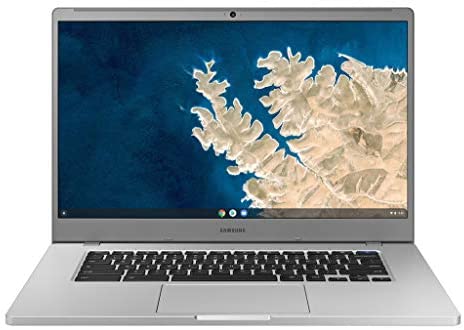 SAMSUNG XE350XBA-K01US Chromebook 4 + Chrome OS 15.6″ Full HD Intel Celeron Processor N4000 4GB RAM 32Gb Emmc Gigabit Wi-Fi, Silver