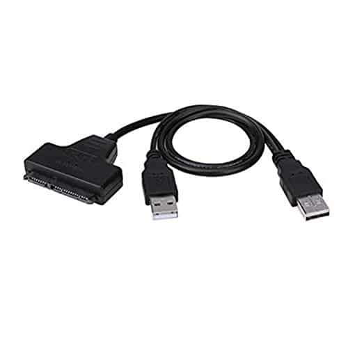 SATA to USB 2.0 Cable Adapter for 2.5″ HDD SSD Hard Drive Connnector 22 Pin 7+15 SATA 1 2 3 External Conventer