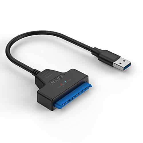 SATA to USB Adapter,Qmiypf USB 3.0 SATA III Hard Drive Adapter Cable SATA to USB 3.0 Adapter Cable for 2.5 inch SSD & HDD, Support UASP