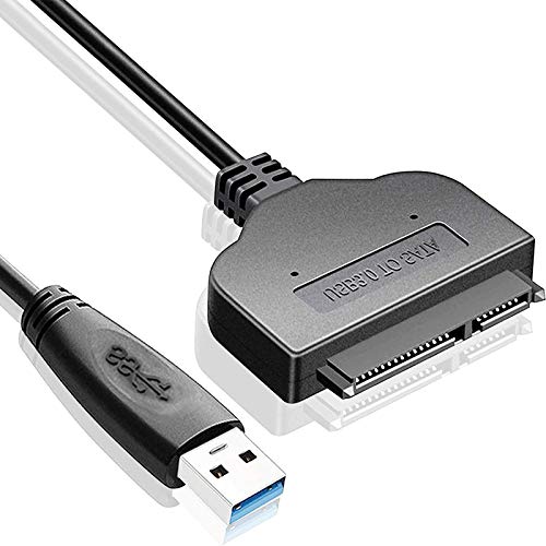 SATA to USB, Data Cable, USB to SATA Adapter Cable, SATA to USB 3.0 Adapter, Suitable for 2.5 inch Hard Disk HDD and Solid State Hard Disk SSD