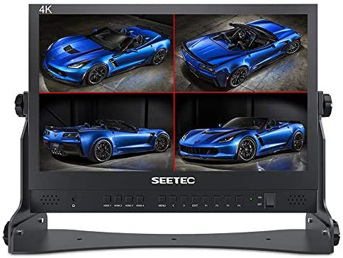 SEETEC ATEM156 15.6″ 4 HDMI Input Output Quad Split Display for ATEM Mini Video Switcher Live Streaming Broadcast Director Monitor Used in Movie Production