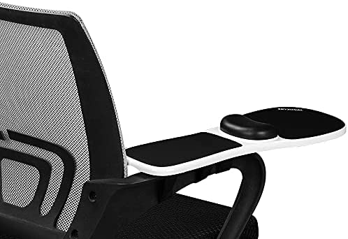 SKYZONAL Ergonomic Adjustable Armrest Wrist Rest-Only Adjustable for Chair (Extra Long Zip Ties Included)