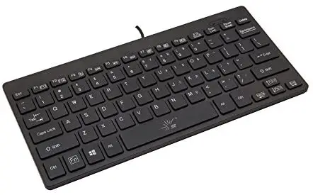 SR Mini Keyboard Wired Thin Light 78 Keys USB Multimedia Small for Pc Computer Laptop