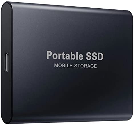 SSD Mobile Solid State Drive Mini Portable 3TB External Drive High Speed USB3.1 Type-C Interface Notebook Personal PC Expansion Upgrade Hard Drive Black