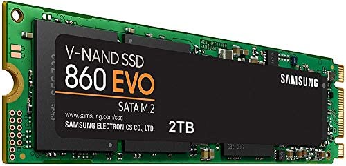 Samsung SSD 860 EVO 2TB M.2 SATA Internal SSD (MZ-N6E2T0BW)