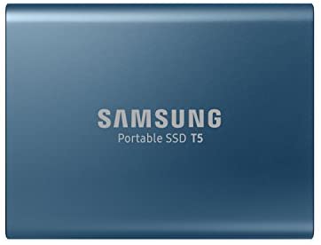 Samsung T5 500GB USB 3.1 Pocket Size Portable External SSD (Blue)