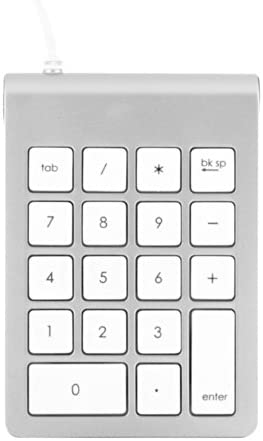 Satechi Aluminum Finish USB Numeric Keypad – 18-Key USB Number Pad – Compatible with MacOS & Windows Devices