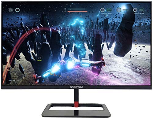 Sceptre 32 inch QHD IPS LED Monitor HDR400 2560×1440 HDMI DisplayPort up to 144Hz 1ms Height Adjustable, Build-in Speakers Gunmetal Black 2021 (E325B-QPN168)
