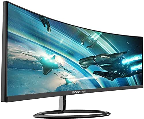 Sceptre Curved 30″ 21:9 Gaming LED Monitor 2560x1080p UltraWide Ultra Slim HDMI DisplayPort Up to 85Hz MPRT 1ms FPS-RTS Build-in Speakers, Machine Black (C305W-2560UN)