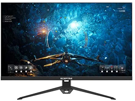 Sceptre IPS 27″ Gaming 165Hz 144Hz HDMI DisplayPort FHD LED Monitor, AMD FreeSync FPS RTS Build-in Speakers Machine Black 2020 (E275B-FPT168)