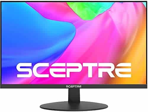 Sceptre IPS 27″ LED Gaming Monitor 1920 x 1080p 75Hz 99% sRGB 320 Lux HDMI x2 VGA Build-in Speakers, FPS-RTS Edgeless Black 2021 (E278W-FPT)