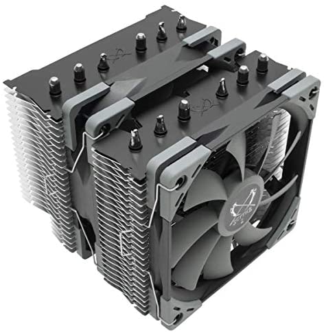 Scythe Fuma 2 CPU Air Cooler, Intel LGA1151, AMD AM4/Ryzen, 120mm Dual Towers, Black Top Cover