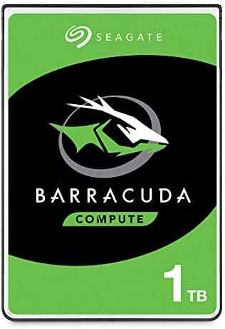 Seagate BarraCuda 1TB Internal Hard Drive HDD – 2.5 Inch SATA 6 Gb/s 5400 RPM 128MB Cache for PC Laptop (ST1000LM048)