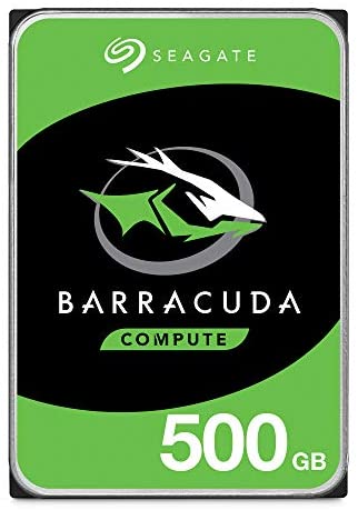 Seagate BarraCuda 500GB Internal Hard Drive HDD – 3.5 Inch SATA 6 Gb/s 7200 RPM 32MB Cache for Computer Desktop PC (ST500DM009)