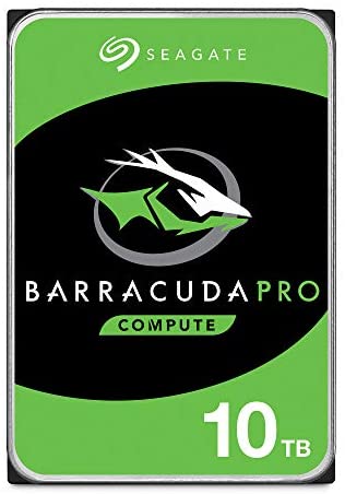 Seagate BarraCuda Pro 10TB Internal Hard Drive Performance HDD – 3.5 Inch SATA 6 Gb/s 7200 RPM 256MB Cache for Computer Desktop PC Laptop, Data Recovery – Frustration Free Packaging (ST10000DM0004)