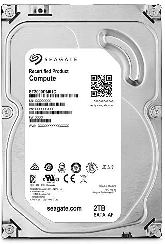 Seagate Compute 2TB Internal Hard Drive HDD – 3.5 Inch SATA for Computer Desktop PC (ST2000DM01C)