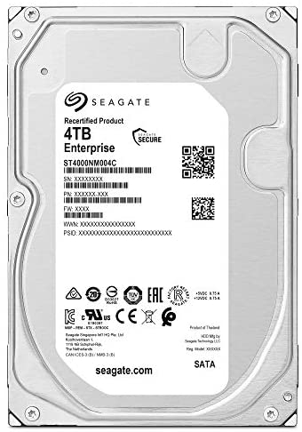 Seagate Enterprise 4TB Internal Hard Drive HDD – 3.5 Inch SATA 6Gb/s 7200 RPM, 256MB Cache (ST4000NM004C)