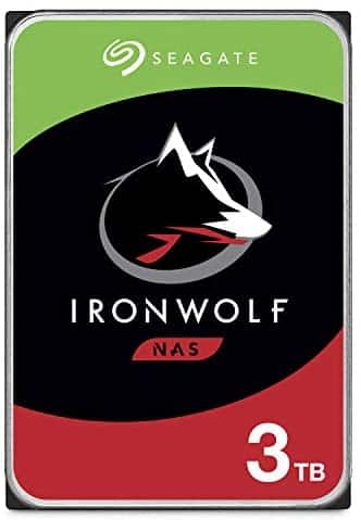 Seagate IronWolf 3TB NAS Internal Hard Drive HDD – CMR 3.5 Inch SATA 6Gb/s 5900 RPM 64MB Cache for RAID Network Attached Storage – Frustration Free Packaging (ST3000VN007) (ST3000VNZ07/VN007)