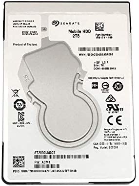 Seagate Mobile HDD ST2000LM007 2TB 128MB Cache SATA 6.0Gb/s 2.5inch Internal Notebook Hard Drive – 2 Year Warranty (Renewed)