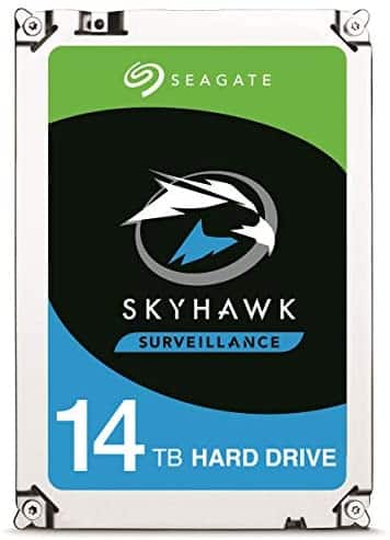 Seagate Skyhawk 14TB Surveillance Internal Hard Drive HDD – 3.5 Inch SATA 6Gb/s 256MB Cache for DVR NVR Security Camera System with Drive Health Management – Frustration Free Packaging (ST14000VX0008)