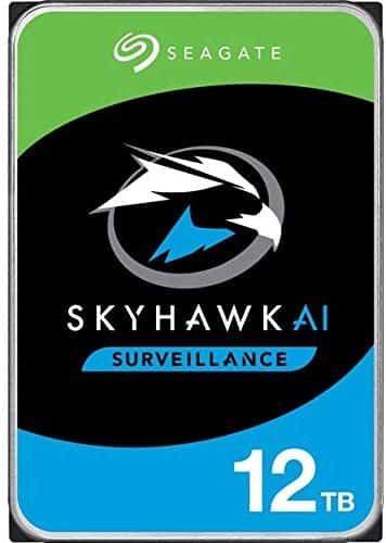 Seagate Skyhawk AI ST12000VE001 12 TB Hard Drive – 3.5″ Internal – SATA (SATA/600) – Network Video Recorder, Camera Device Supported – 3 Year Warranty