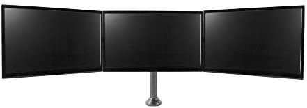 Seneca SD13 Triple Arm Desktop Monitor Mount for 13″-27″ Screens | Supports up to 17.6 lb (8 kg) | 90° of Tilt | 180° of Swivel | VESA 75×75 and 100×100 | Solid Steel Construction