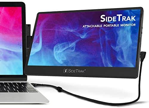 SideTrak Swivel 12.5” Attachable Portable Monitor for Mac FHD IPS Dual Screen with Kickstand | Compatible with All MacBook Pro & MacBook Air Laptops | Powered by USB-C or Thunderbolt