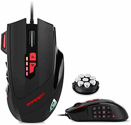 Signo Premium Gaming Mouse RGB Wired, 10000 DPI Optical Sensor, High Precision, 18 Programmable Buttons, Essential PC Mouse for Professional Gamers