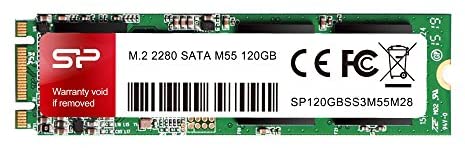 Silicon Power 120GB M55 M.2 2280 SSD With R/W Up To 550MB/s (SLC Cache for Speed Boost) SATA III Internal Solid State Drive for Ultrabooks and Tablets (SP120GBSS3M55M28)