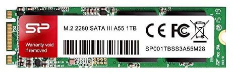 Silicon Power 1TB A55 M.2 SSD (SLC Cache for Speed Boost) SATA III Internal Solid State Drive 2280(SU001TBSS3A55M28AB)