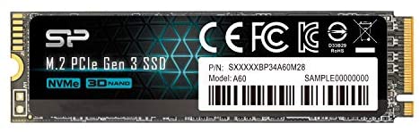 Silicon Power 256GB – NVMe M.2 PCIe Gen3x4 2280 SSD (SP256GBP34A60M28)