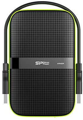 Silicon Power 4TB Rugged Armor A60 Military-grade Shockproof/Water-Resistant USB 3.0 2.5″ External Hard Drive for PC, Mac, Xbox One, Xbox 360, PS4, PS4 Pro and PS4 Slim, Black
