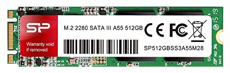 Silicon Power 512GB A55 M.2 SSD (SLC Cache for Speed Boost) SATA III Internal Solid State Drive 2280