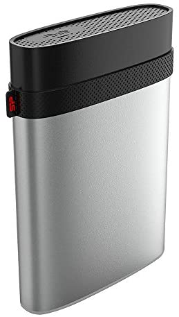 Silicon Power Armor A85 IP68 Shockproof 4TB Waterproof USB-C USB 3.0 2.5-Inch Military Grade Portable External Hard Drive for PC, Mac, Xbox One and Xbox 360 – Silver