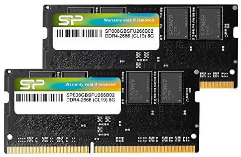 Silicon Power DDR4 16GB (8GBx2) 2666MHz 260-pin CL19 1.2V RAM SODIMM Laptop Memory