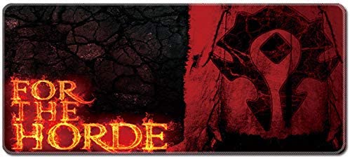 Smaige XXL Extended Gaming Mouse Pad / Mat – Large, Wide Mousepad, Stitched Edges | 35.4″x15.7″x0.12″ Dimensions ( Horde )