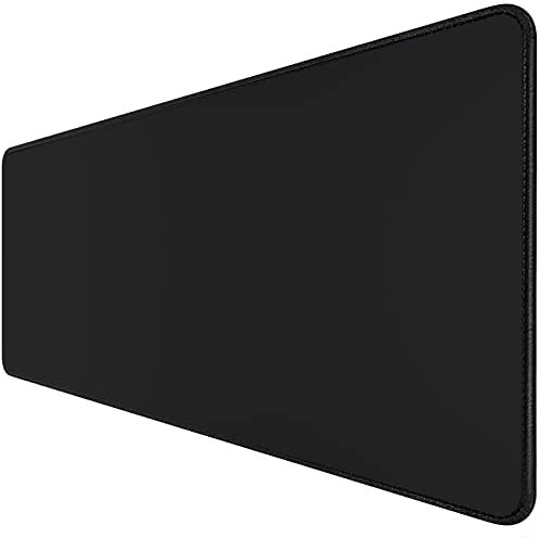 Smellalon Large Gaming Mouse Pad (35.43 X 15.75X 0.12inch) Extended Ergonomic for Computers Thick Keyboard Mouse Mat Non-Slip Rubber Base Mouse pad Water-Resistant, for Work & Gaming， in Black