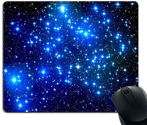 Smooffly Mouse Pad Blue Galaxy Customized Rectangle Non-Slip Rubber Mousepad Gaming Mouse Pad
