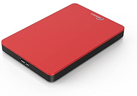Sonnics 500GB Red External Pocket Hard Drive USB 3.0 Compatible with Windows PC, Mac, Xbox ONE and PS4
