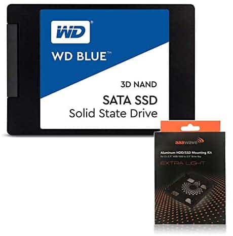 Special Bundle – WDS500G2B0A 500GB 2.5″ SSD + AAAwave Aluminum HDD/SSD Mounting Kit