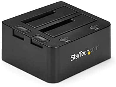 StarTech.com USB 3.0 Dual Hard Drive Docking Station with UASP for 2.5 / 3.5in HDD / SSD – USB 3.5″ SATA HDD / SSD Dock – SATA 6 Gbps