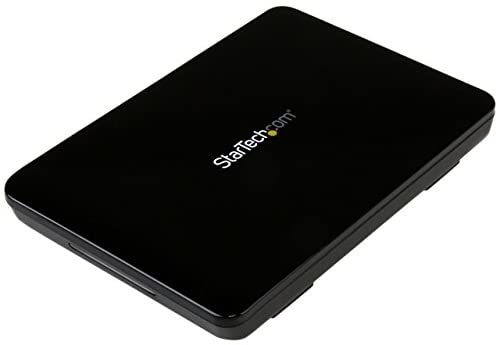 StarTech.com USB 3.1 (10Gbps) Type-C Enclosure – Tool-Free Enclosure – External Hard Drive Enclosure for 2.5in SATA SSD/HDD (S251BPU31C3)