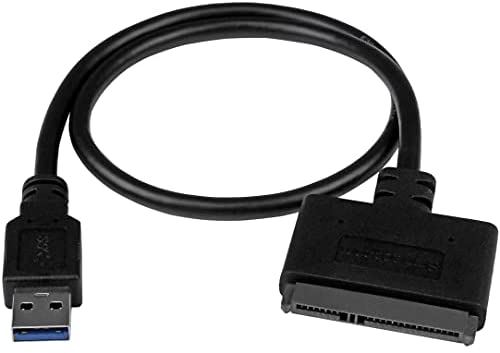 StarTech.com USB 3.1 to 2.5″ SATA Hard Drive Adapter – USB 3.1 Gen2 10 Gbps with UASP External HDD/SSD Storage Converter (USB312SAT3CB), Black
