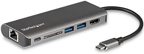 StarTech.com USB C Multiport Adapter – Portable USB-C Dock to 4K HDMI, 2-pt USB 3.0 Hub, SD/SDHC, GbE, 60W PD Pass-Through – USB Type-C/Thunderbolt 3 – NEW VERSION AVAILABLE DKT30CSDHPD3 (DKT30CSDHPD)