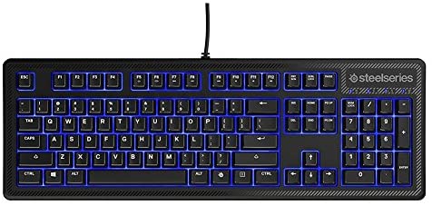 SteelSeries 64435 Apex 100 Gaming Keyboard – Blue LED Renewed